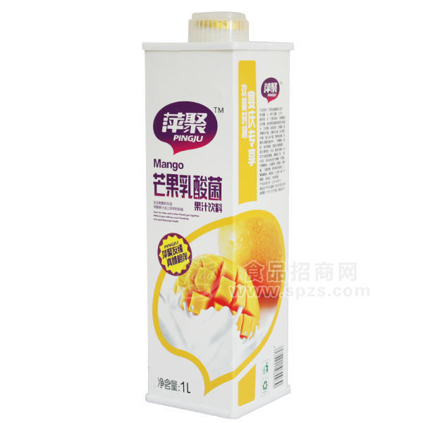 萍聚 芒果乳酸菌飲料1L 果汁飲料