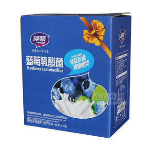 萍聚蓝莓乳酸菌果汁饮料1Lx6盒