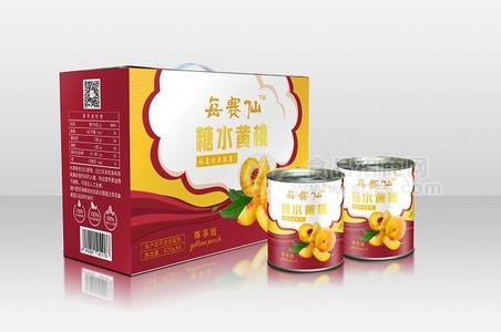 每赛仙糖水黄桃罐头820g*6罐/箱尊享版礼盒装