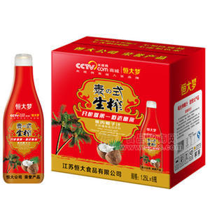 喜慶版泰式生榨果肉椰汁1.25L×6瓶