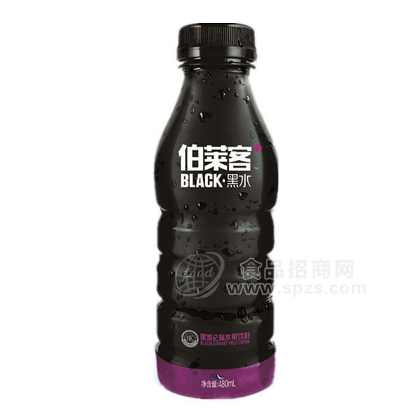 伯萊客 黑水 黑加侖味水果飲料 480ml