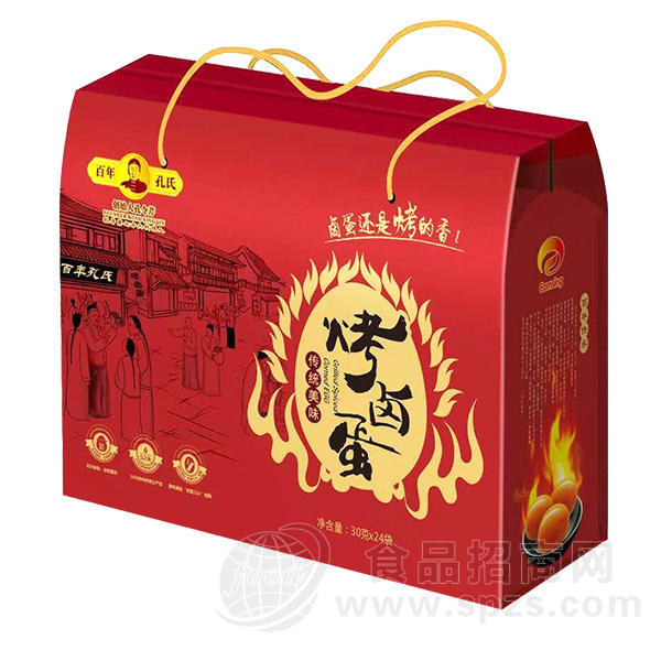 百年孔氏烤卤蛋30gx24袋 休闲食品