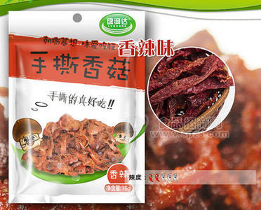 绿润达手撕香菇香辣味（西峡县香华食品饮料有限公司）