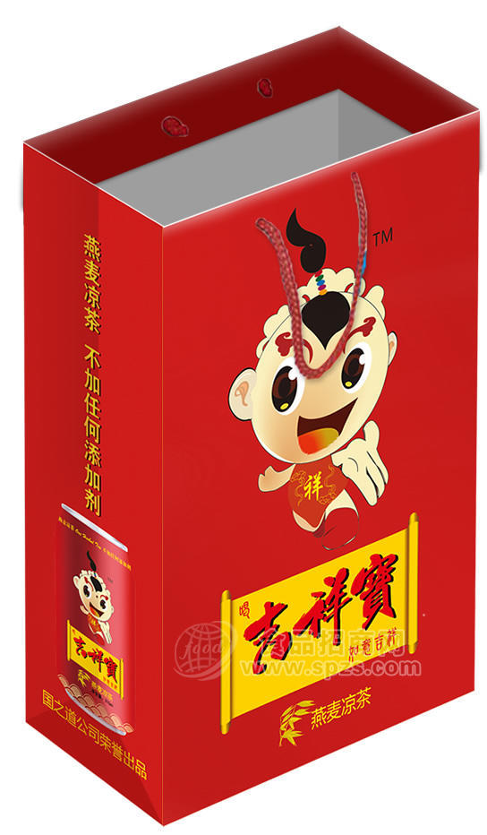 吉祥宝燕麦凉茶礼盒