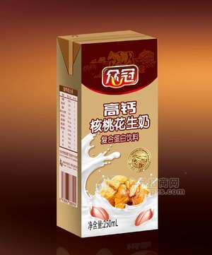 众冠-250ml高钙核桃花生奶苗条装2