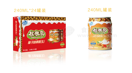 3u核桃乳240ml罐装