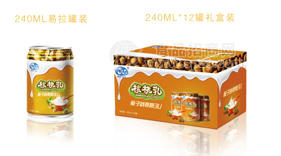 3u核桃乳240ml易拉罐装