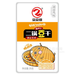 众众倾 二锅豆干烧烤味25g