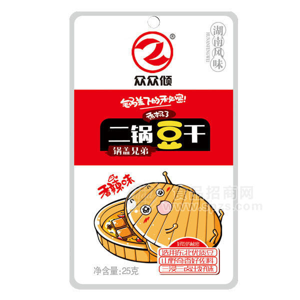 眾眾傾 二鍋豆干香辣味25g