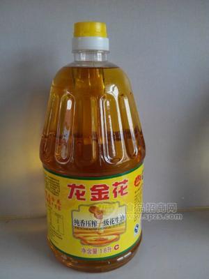 龍金花純香壓榨一級(jí)花生油1.8L