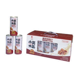 小岗本色原浆核桃露240mlx9罐