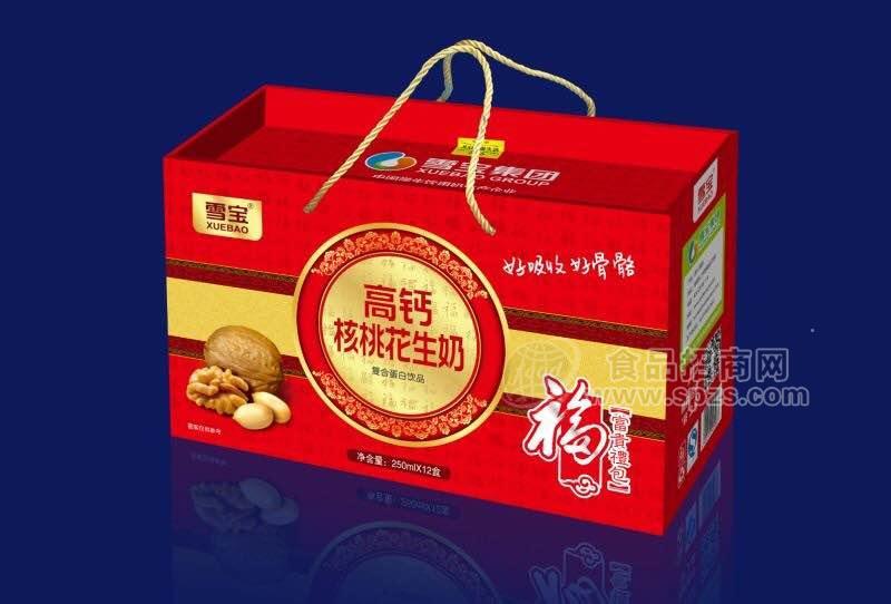 高鈣核桃花生奶  復(fù)合蛋白飲品  250ml X 12