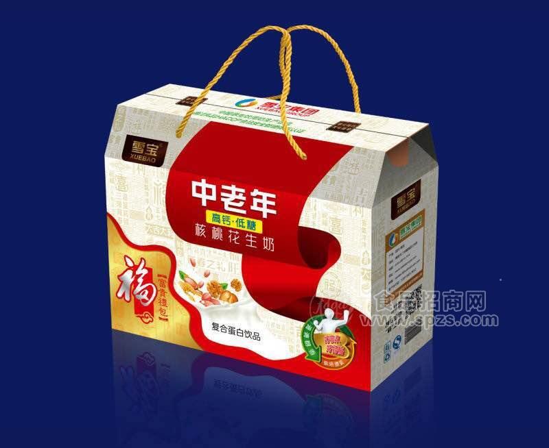 中老年高鈣低糖核桃花生奶  復(fù)合蛋白飲品