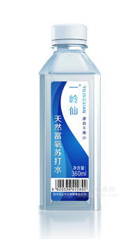 一岭仙 天然富氧苏打水360ml(方瓶）