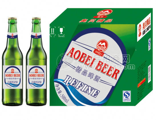 蓝色精品啤酒500毫升