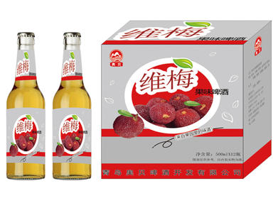 500毫升维梅果味啤酒