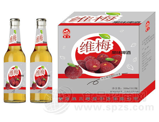 500毫升维梅果味啤酒