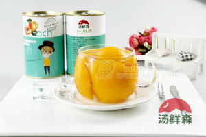 湯鮮森黃桃罐頭，休閑食品
