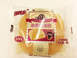 百香果味水果馅蛋糕