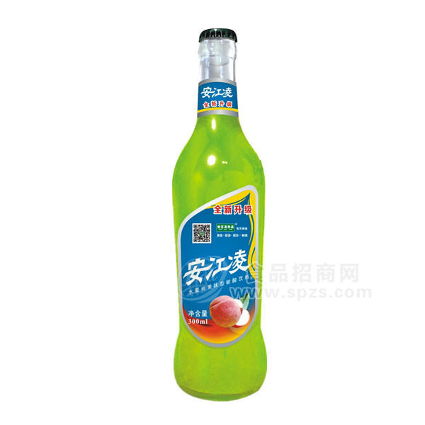 安江凌水蜜桃果味含汽飲料300ml