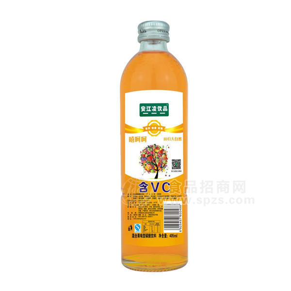 嘻呵呵 VC果味含汽飲料405ml