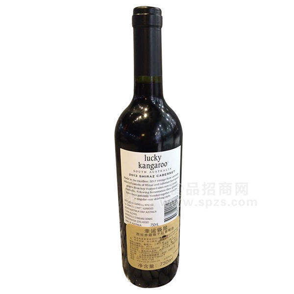 幸运袋鼠 西拉赤霞珠干红葡萄酒750ml