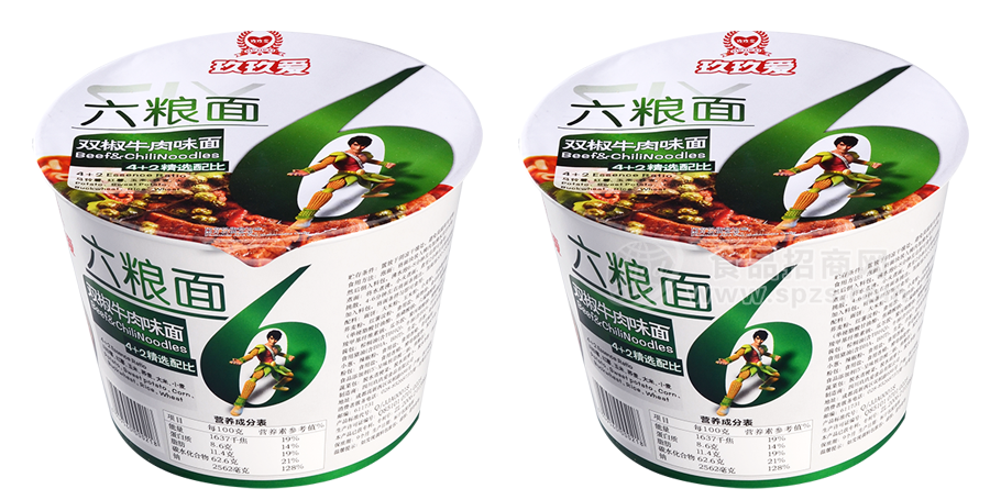 双椒牛肉六粮面