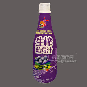 人人家  生榨蓝莓汁 果汁饮料 1.25L