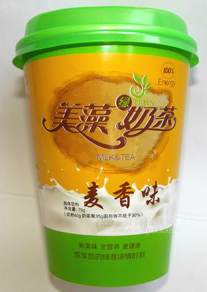 美藻奶茶麦香味
