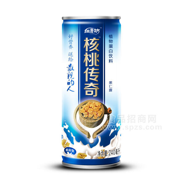 核桃传奇，核桃露，核桃奶，细磨坊，精品型240ml