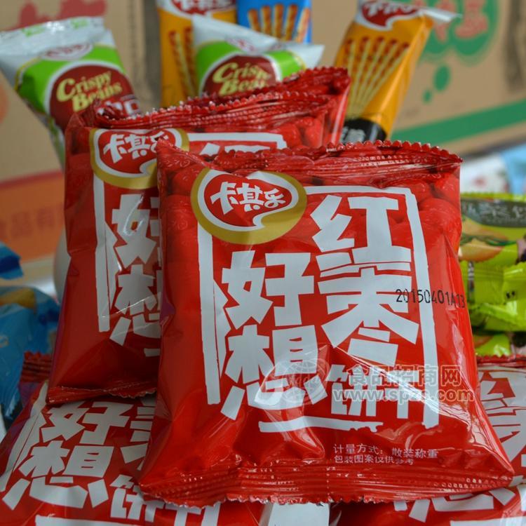 卡其樂(lè) 紅棗餅干 廠家直銷(xiāo)整箱5斤/箱批發(fā)代理