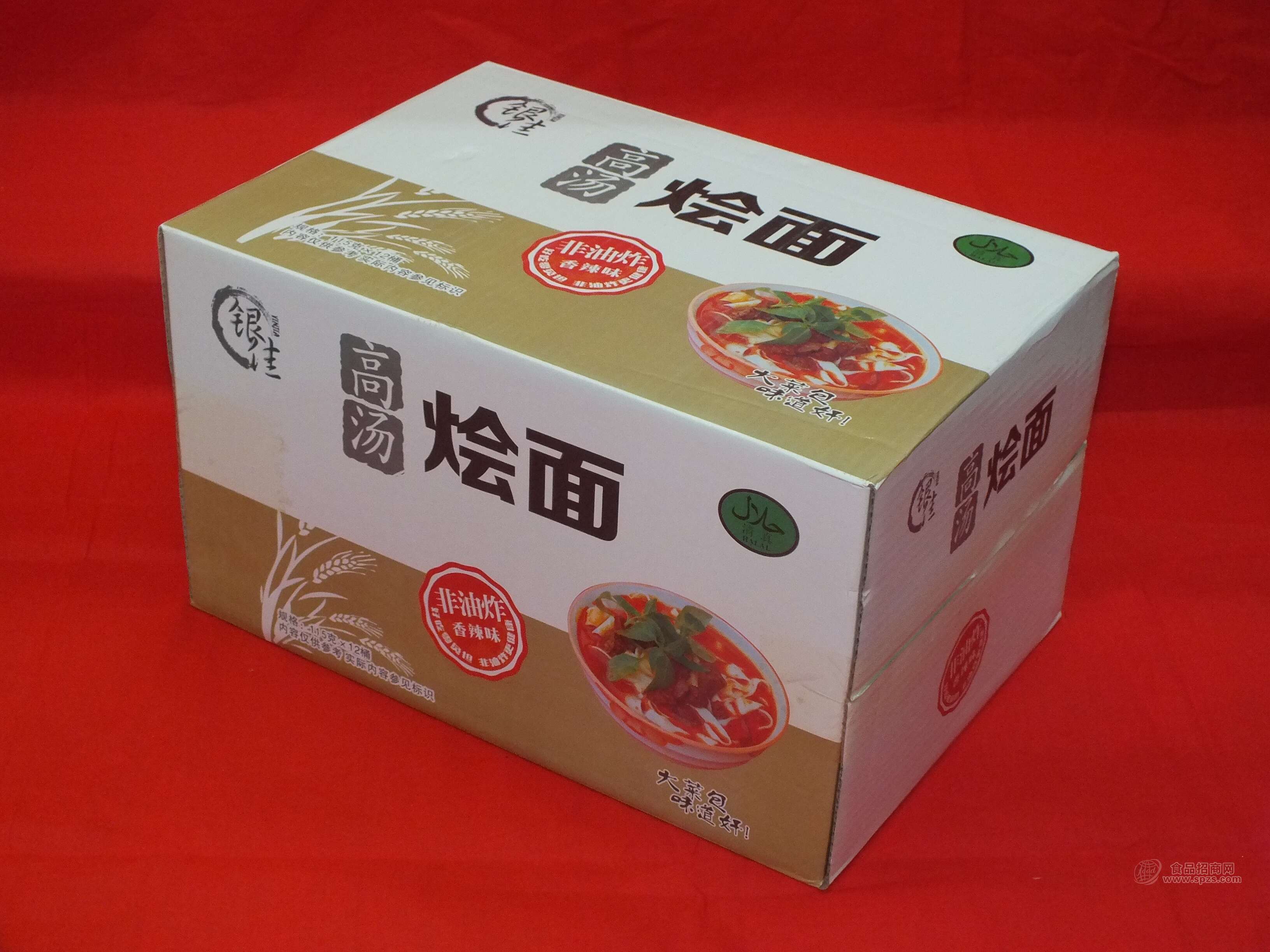 高湯燴面 香辣味 非油炸方便食品箱裝