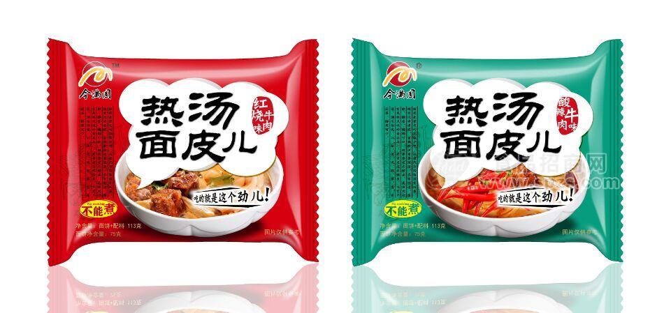 今滿圓 熱湯面皮兒 紅燒牛肉味 方便食品