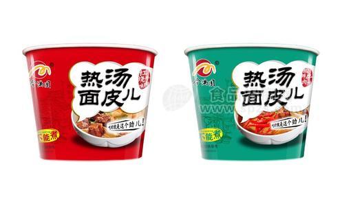 今满圆 热汤面皮儿红烧牛肉味 桶装方便食品