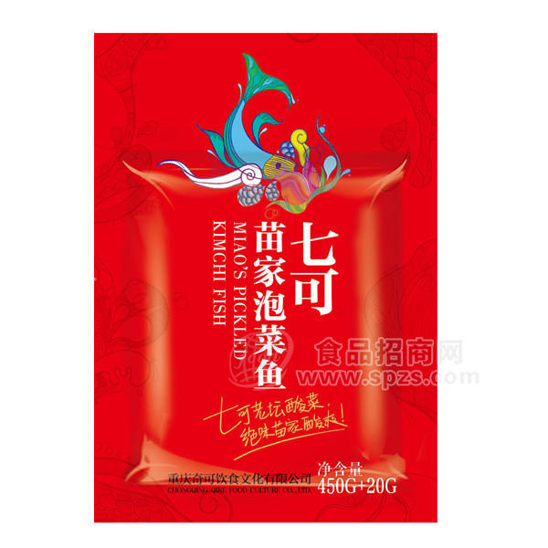 七可 苗家泡菜魚 調(diào)味品調(diào)味料 470g