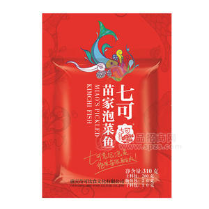 七可 苗家泡菜魚(yú) 調(diào)味品調(diào)味料 310g