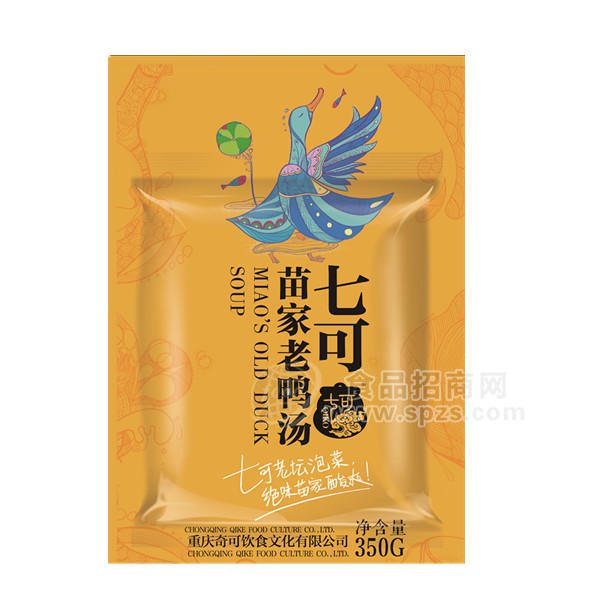 七可 苗家老鴨湯 調(diào)味品調(diào)味料 350g