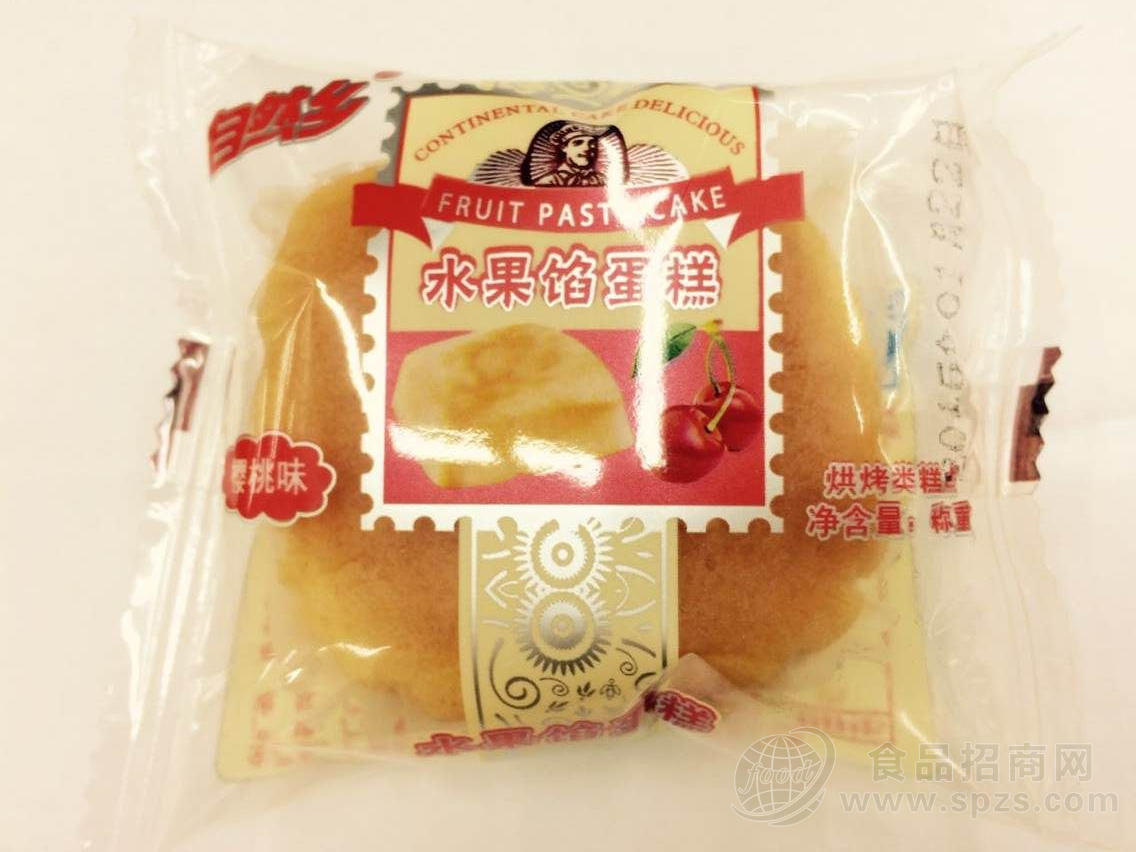 樱桃味水果馅蛋糕