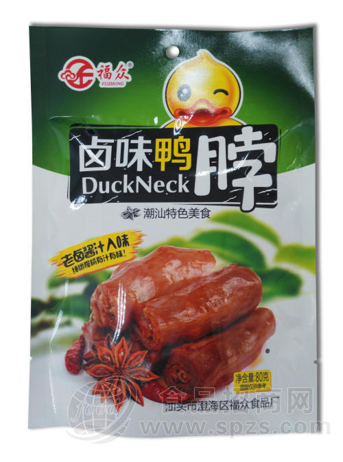 鸭脖，80g香卤味