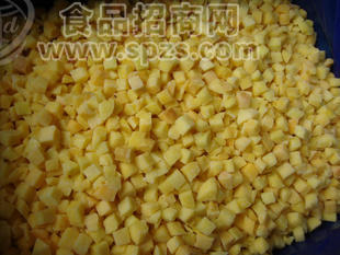 冷冻黄桃丁（10*10mm丁）