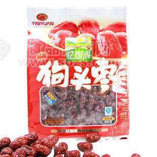 新包装 800g纯一级狗头枣/陕西特产/清涧狗头枣/延安大红枣