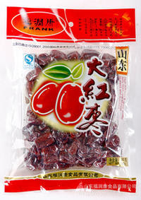 山東特產(chǎn)低價批發(fā)新棗福潤康380克優(yōu)級山東大紅棗！