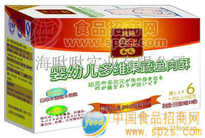 啾啾婴幼儿多维果蔬鱼肉酥