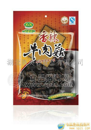 供應(yīng)100克香辣牛肉菇