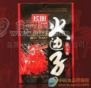 長明75克火邊子牛肉干（原味）、休閑食品、特產(chǎn)零食