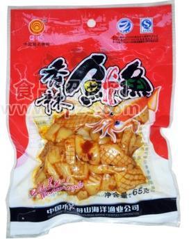 舟山特产 明珠海洋食品65克香辣鱿鱼