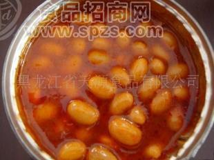 批發(fā)供應(yīng)茄汁黃豆罐頭