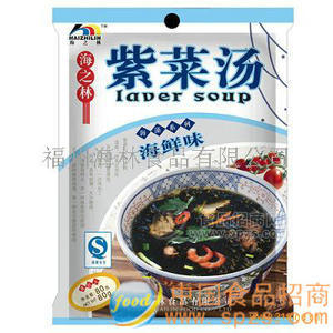80克紫菜湯（海鮮味，排骨味，香菇味，麻辣味，番茄味）