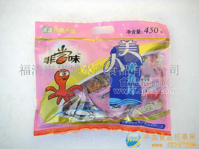 450克包裝 美人章魚片（辣味）