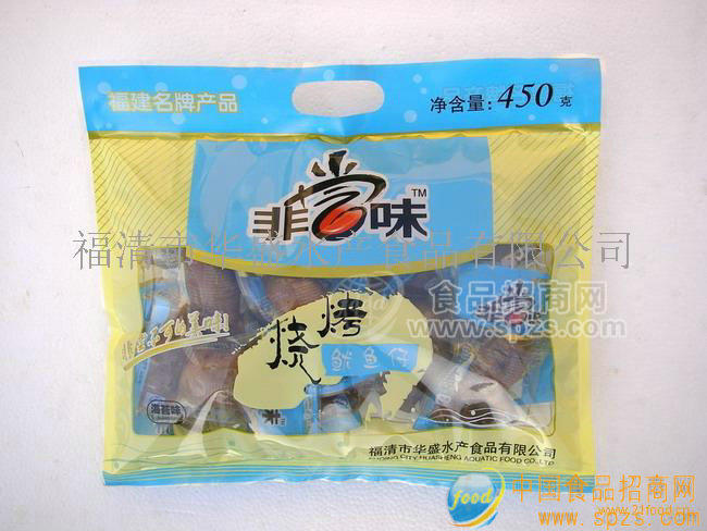 450克包裝 燒烤魷魚仔（海苔味）